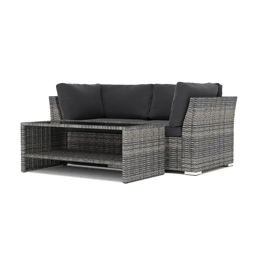 Loungesoffa Comfort Garden Wisconsin utomhus rak 2-sits soffa