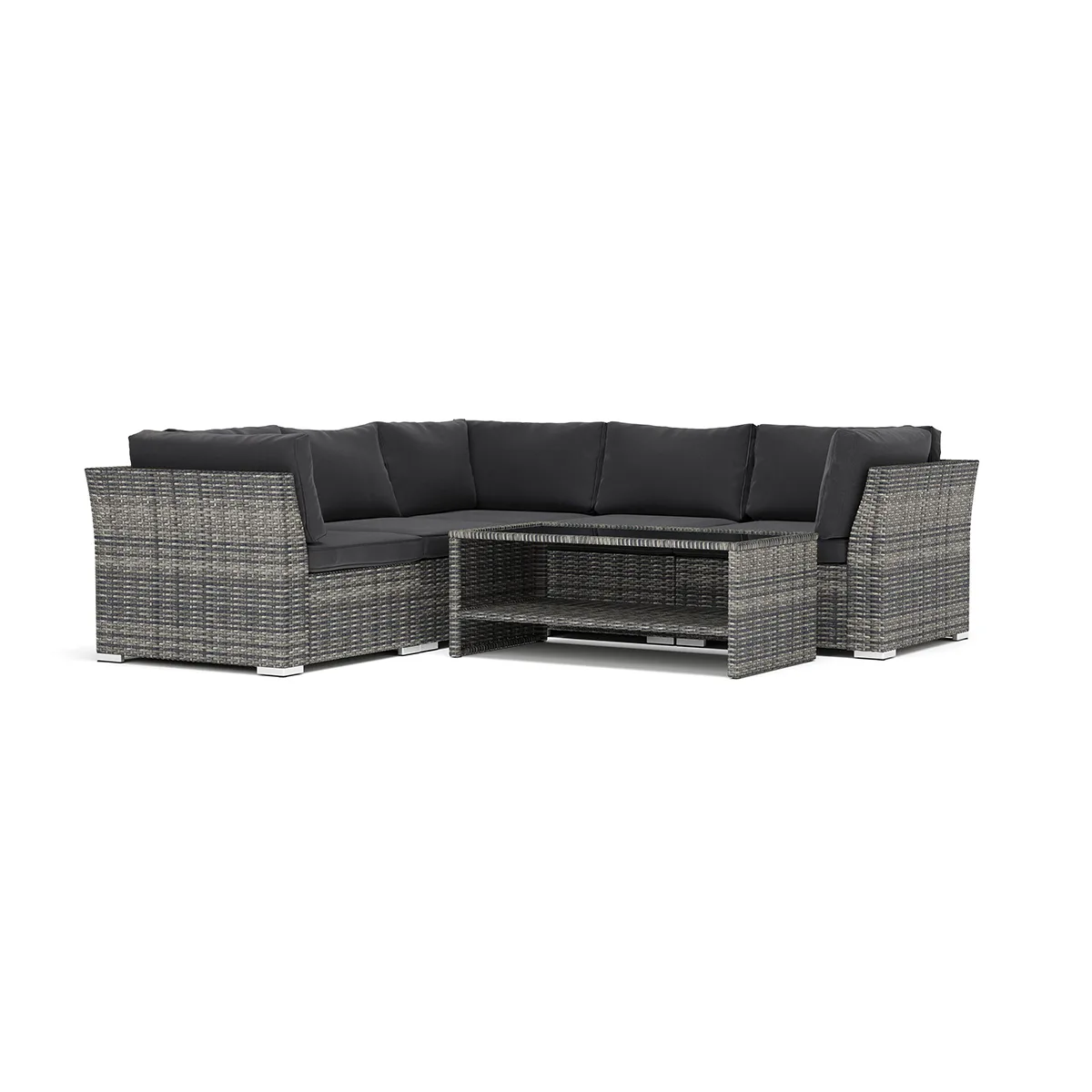 Loungesoffa Comfort Garden Wisconsin utomhus hörnsoffa 5-sits vändbar