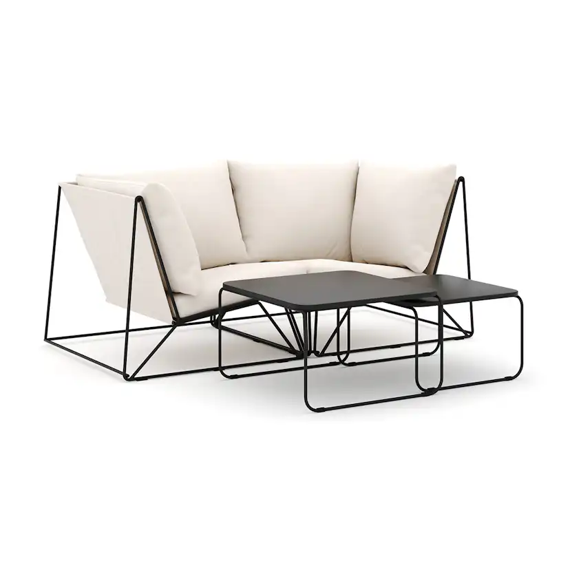 Loungesoffa Comfort Garden Usteryd utomhus rak 2-sits soffa