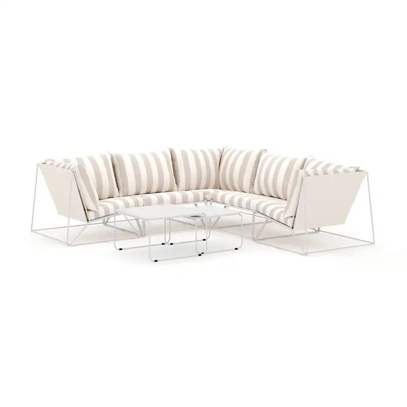 Loungesoffa Comfort Garden Usteryd utomhus hörnsoffa 5-sits vändbar