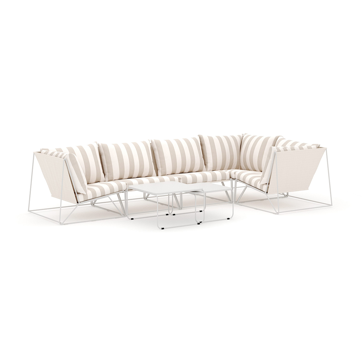 Loungesoffa Comfort Garden Usteryd utomhus hörnsoffa Schäslong 5-sits vändbar