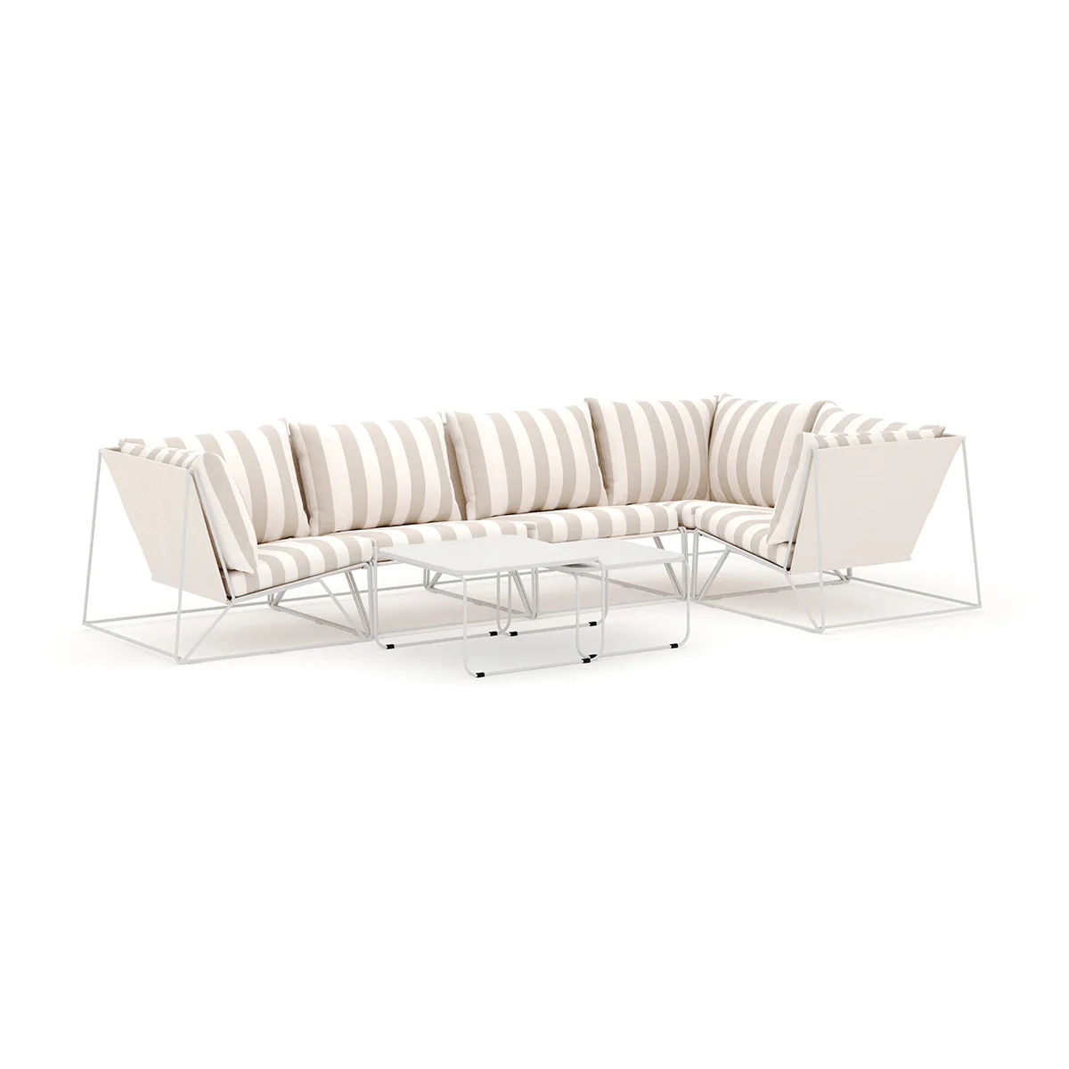 Loungesoffa Comfort Garden Usteryd utomhus hörnsoffa Schäslong 5-sits vändbar