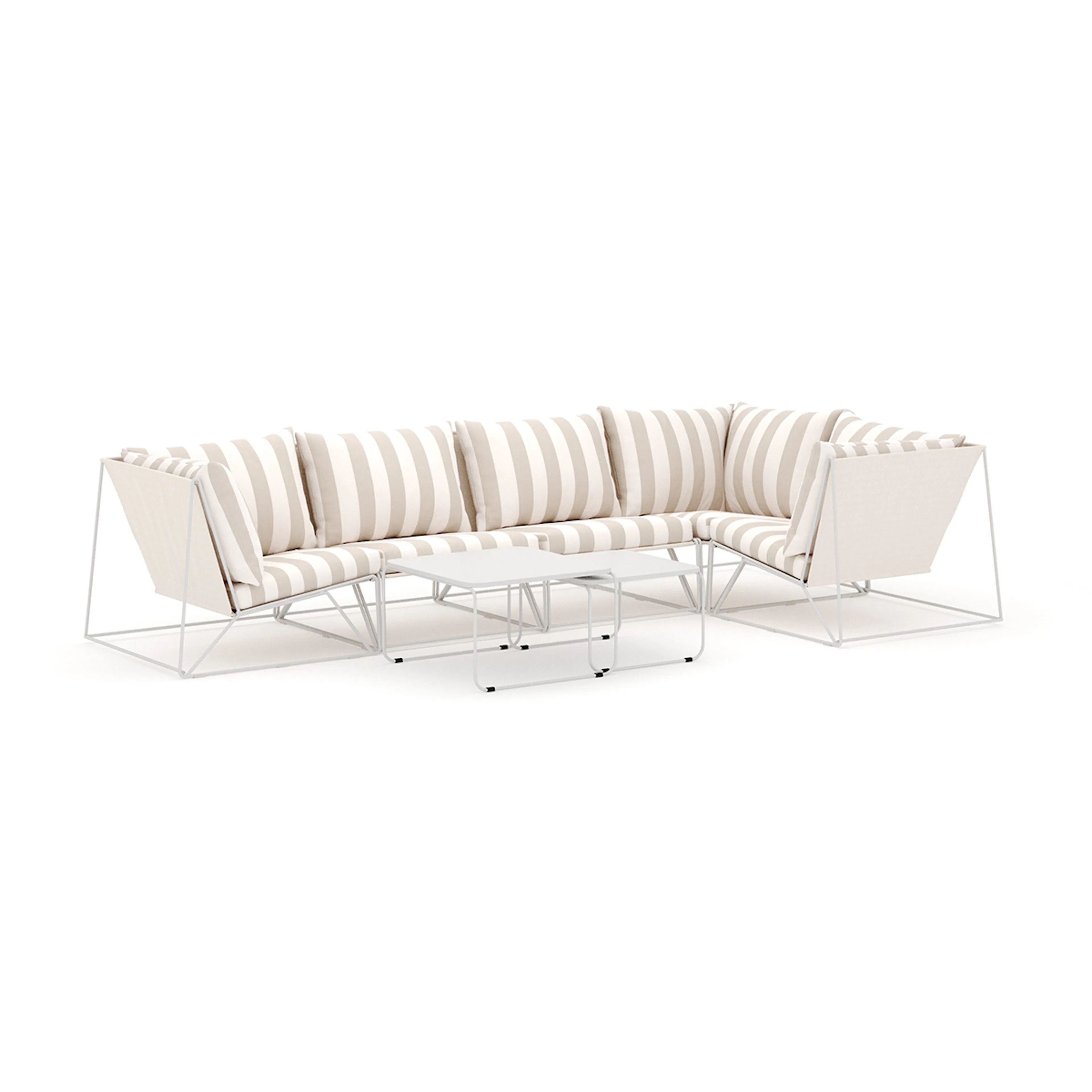 Loungesoffa Comfort Garden Usteryd utomhus hörnsoffa Schäslong 5-sits vändbar