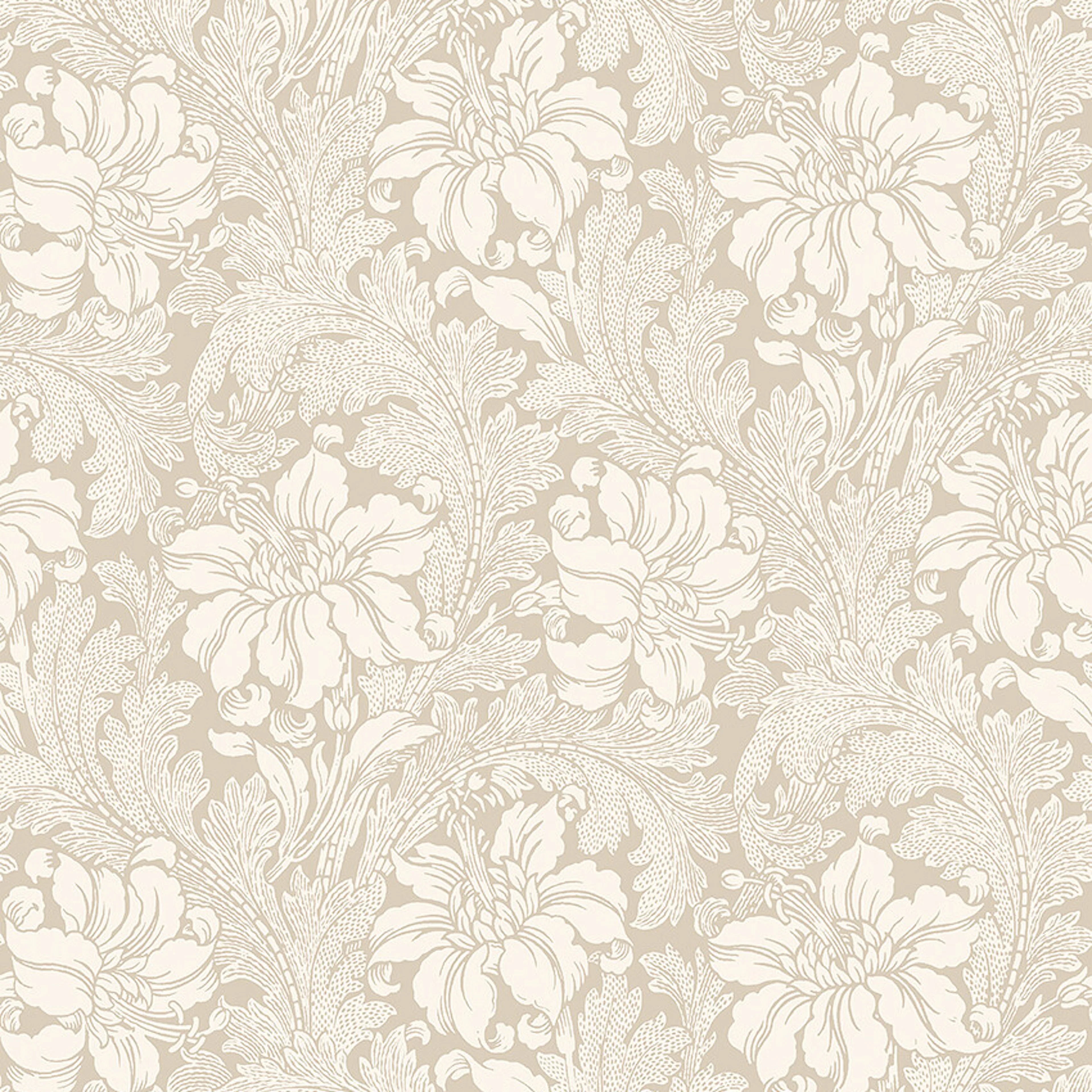 Tapet Boråstapeter Vårt Arkiv Acanthus 2011 EasyUp, Mönstrad Vit