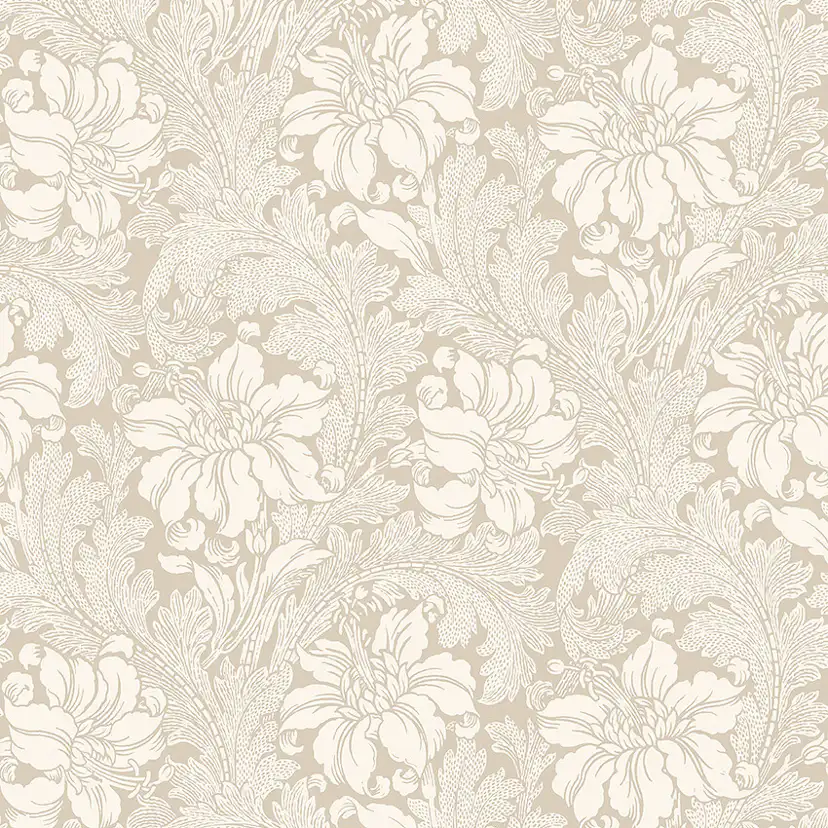 Tapet Boråstapeter Vårt Arkiv Acanthus 2011 EasyUp, Mönstrad Vit