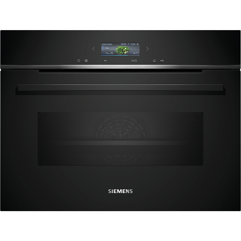 Ugn och Mikro Siemens iQ700 HM736G1B1 + CM724G1B1 Svart