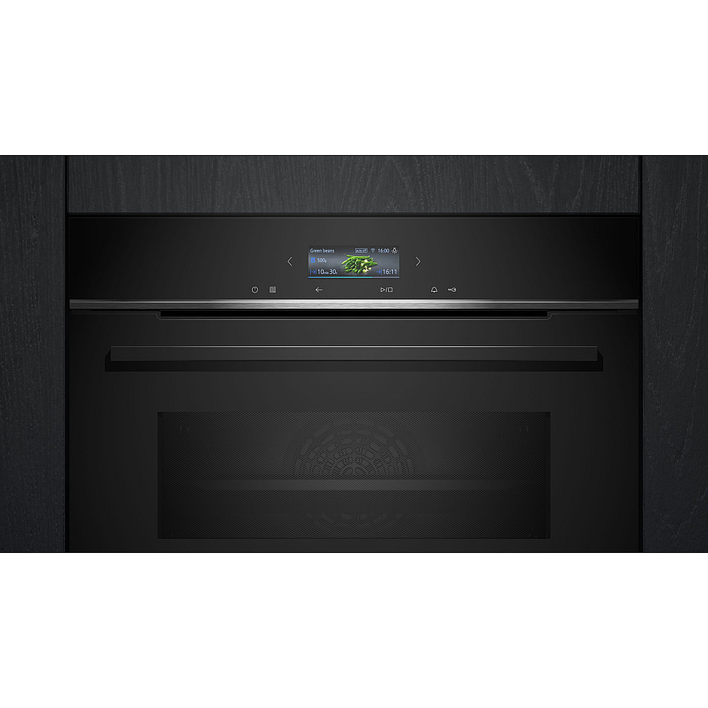 Ugn och Mikro Siemens iQ700 HM736G1B1 + CM724G1B1 Svart