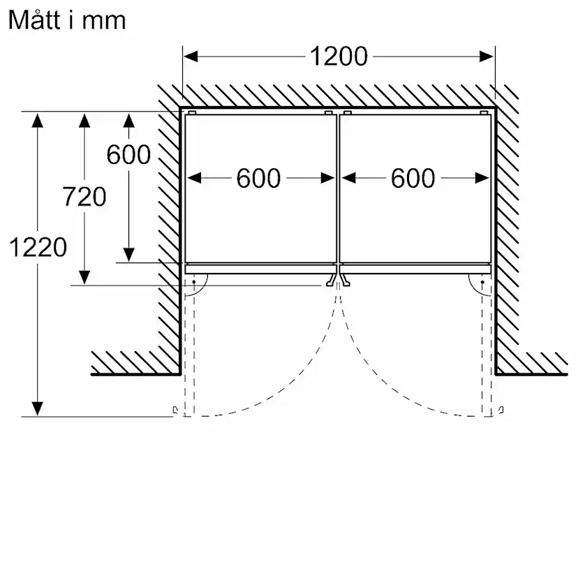 Kombiskåp Kyl/Frys Bosch 2 st KGN36VXCT Serie 4 186cm Otroligt Tyst Energiklass C
