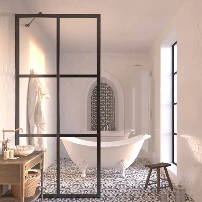 Duschvägg Hietakari Bläk 737 Paris Fast