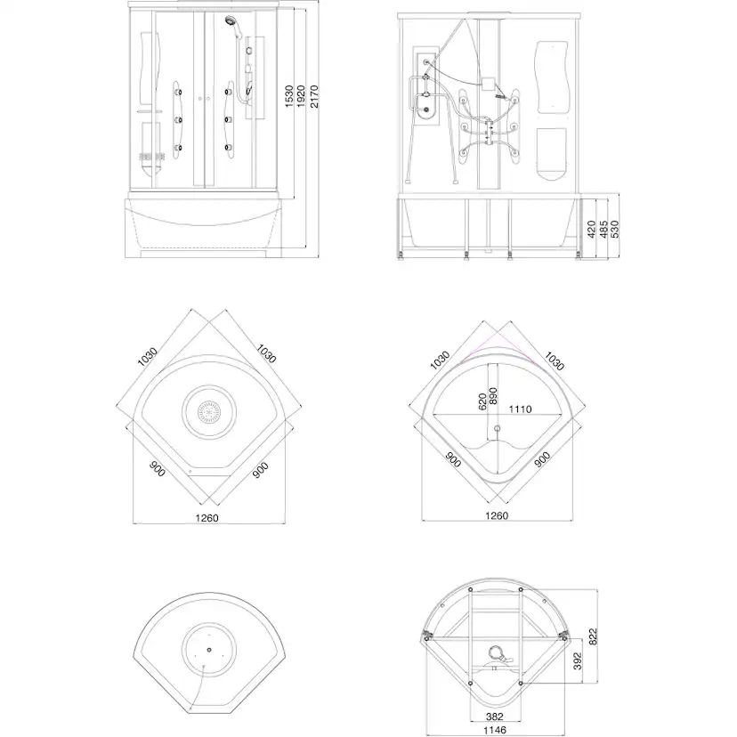 Bad & Duschkabin Arrow 6025