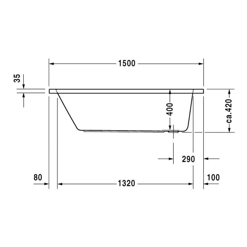 Badkar Duravit D-Code