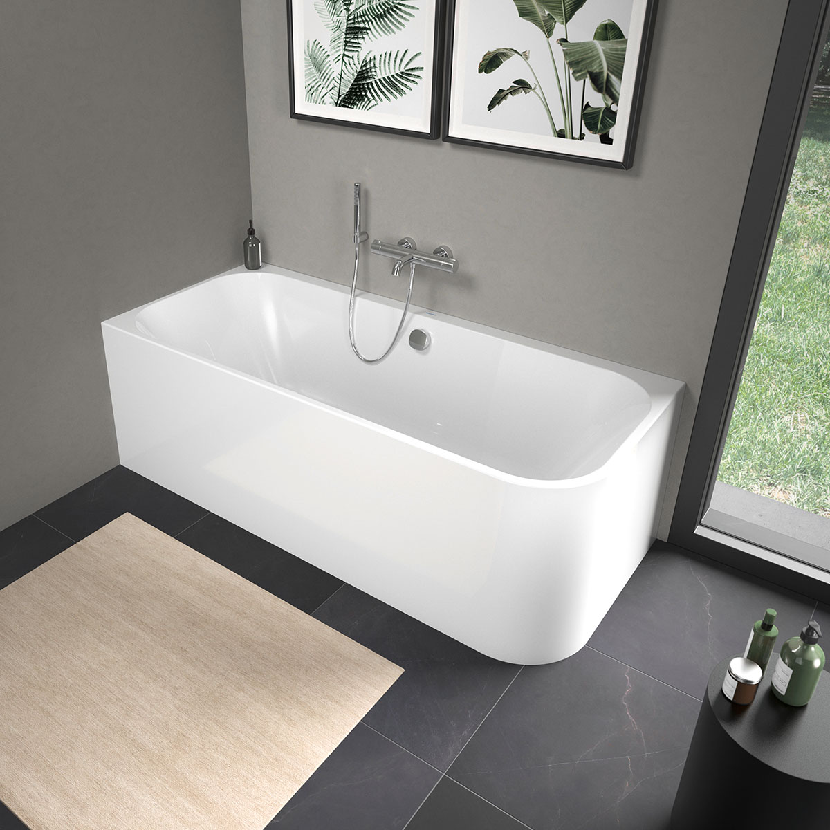 Badkar Duravit Happy D2 Hörn