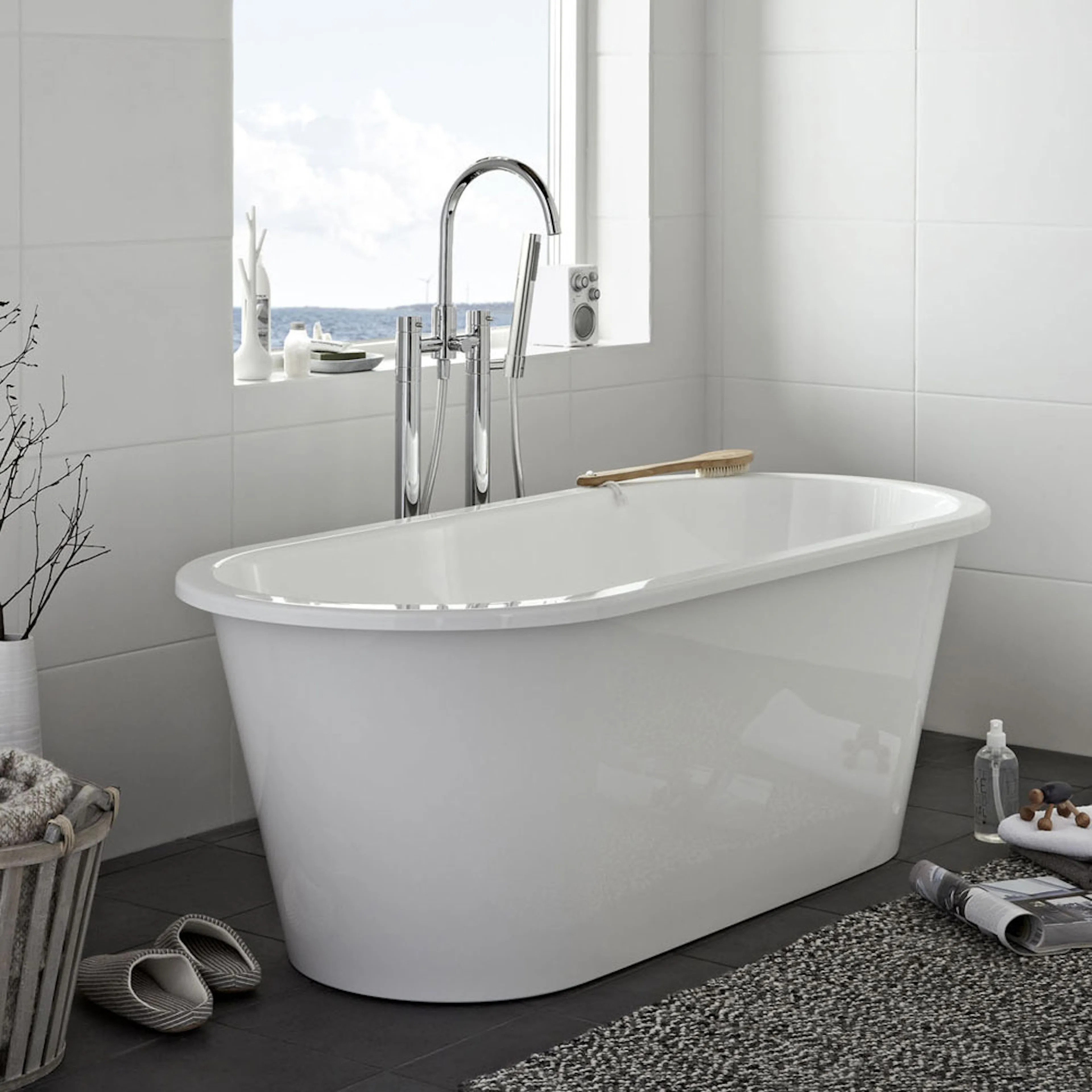 Badkar Hafa Original 160 Gjutmarmor