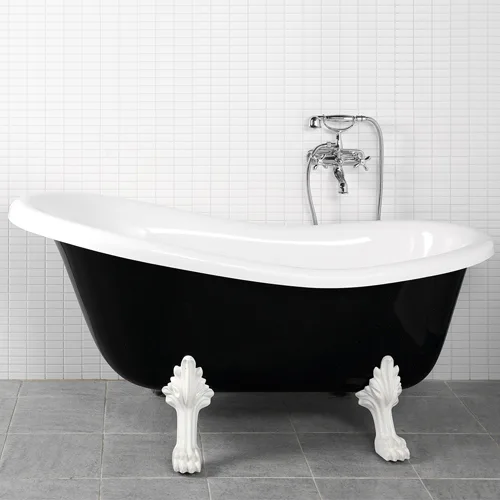 Badkar Westerbergs Victoria Svart/Vit