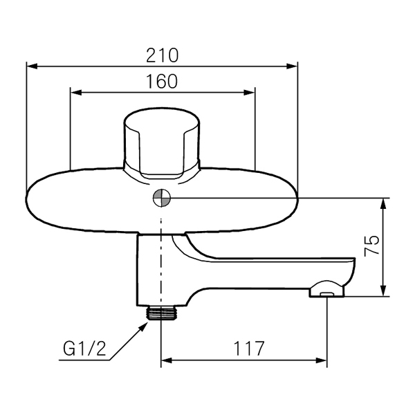 Badkarsblandare Mora Cera W5