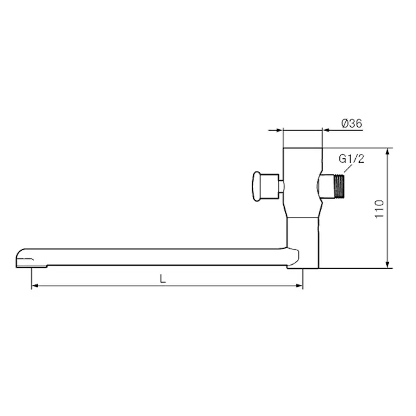 Badkarspip Mora inkl Dragomkastare