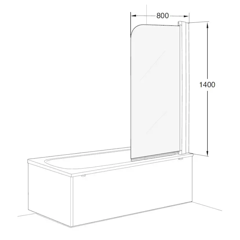 Badkarsvägg Contura Shower Space SPXK