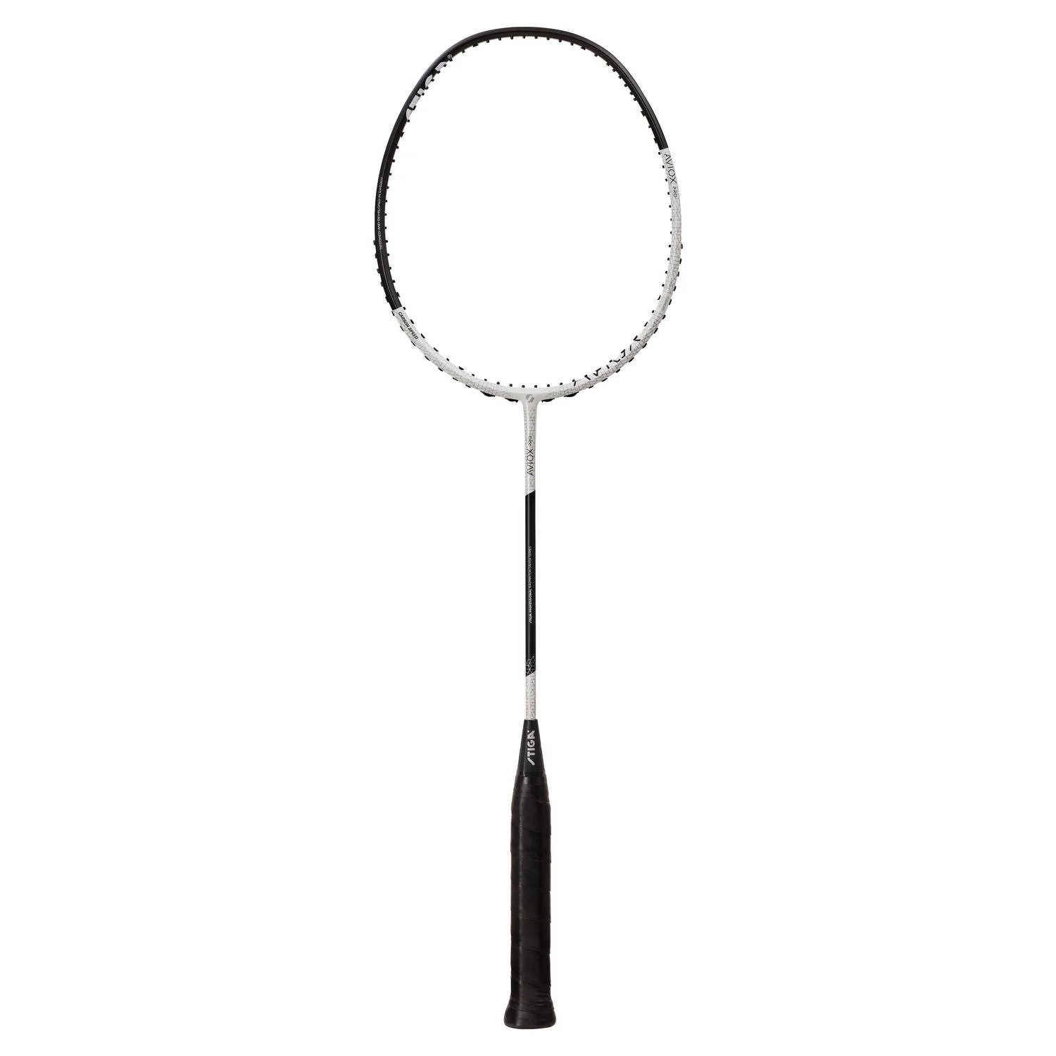 Badmintonracket Stiga Sports Aviox Pro Svart/Vit Osträngat 4