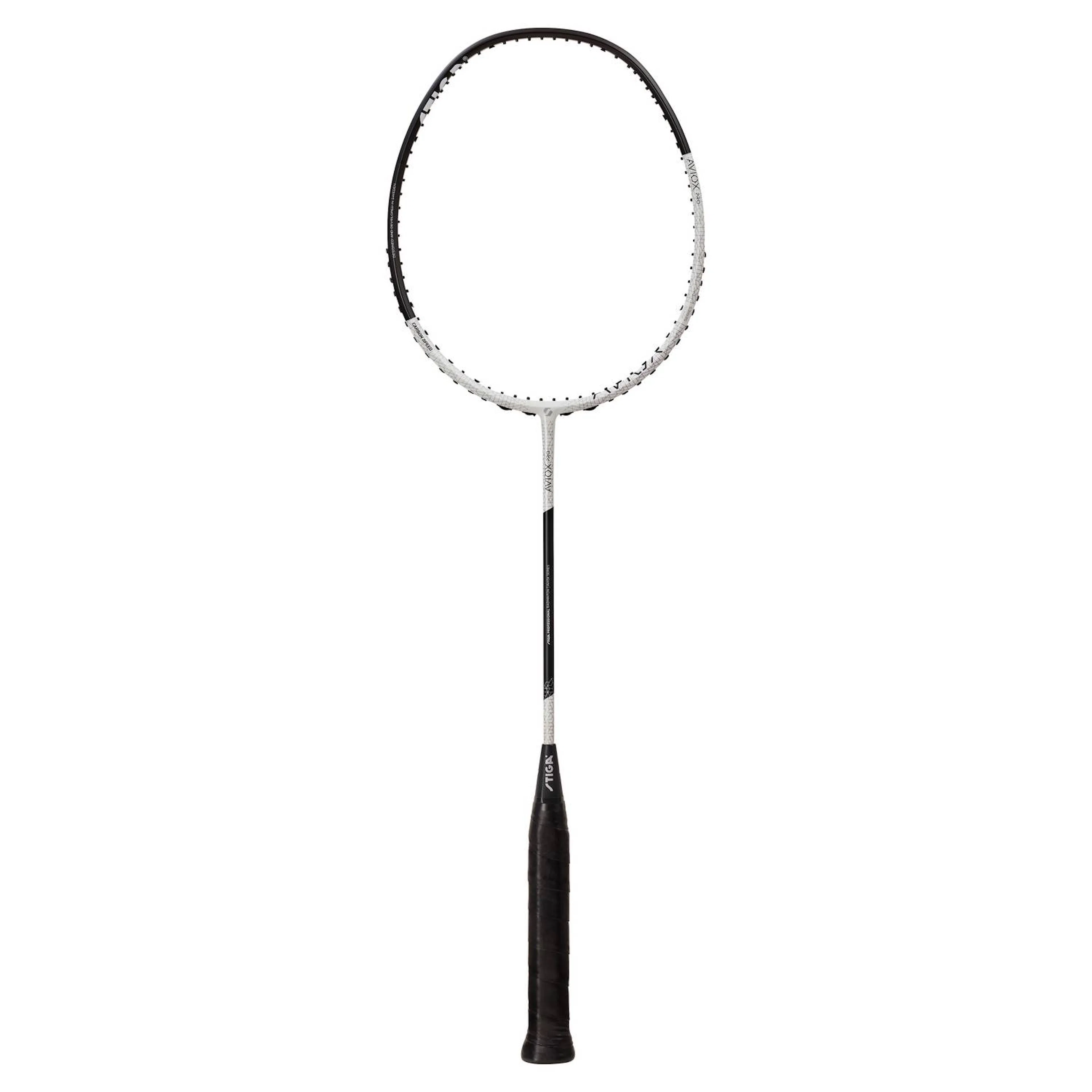 Badmintonracket Stiga Sports Aviox Pro Svart/Vit Osträngat 4