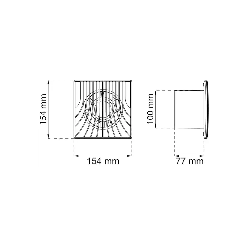 Badrumsfläkt Habo Ventit Classic