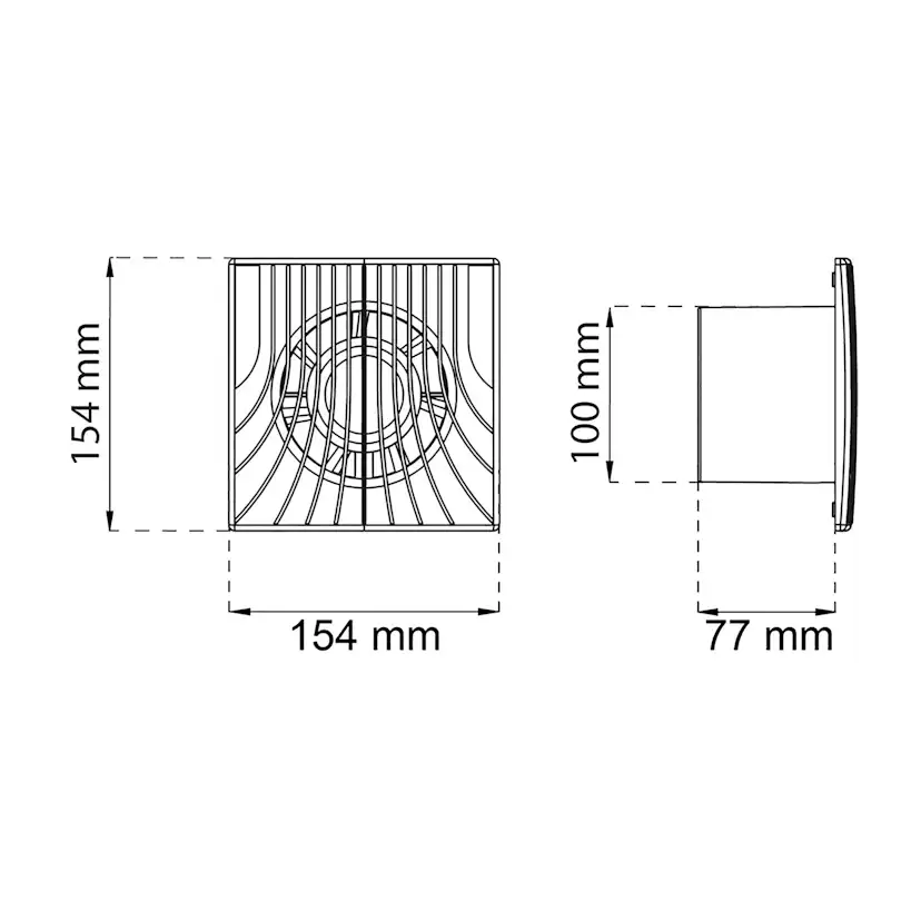 Badrumsfläkt Habo Ventit Selected