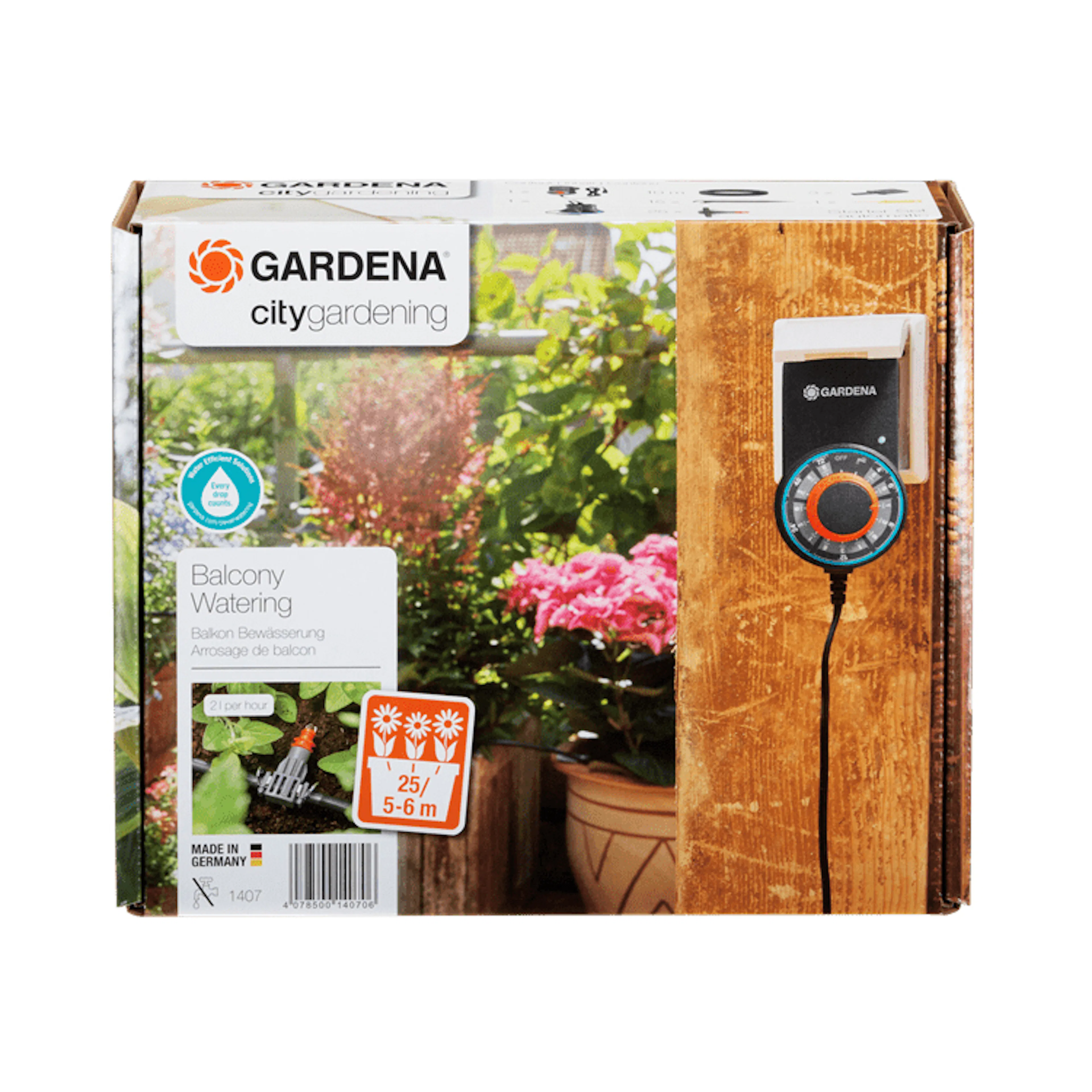 Balkongbevattning Gardena City Gardening