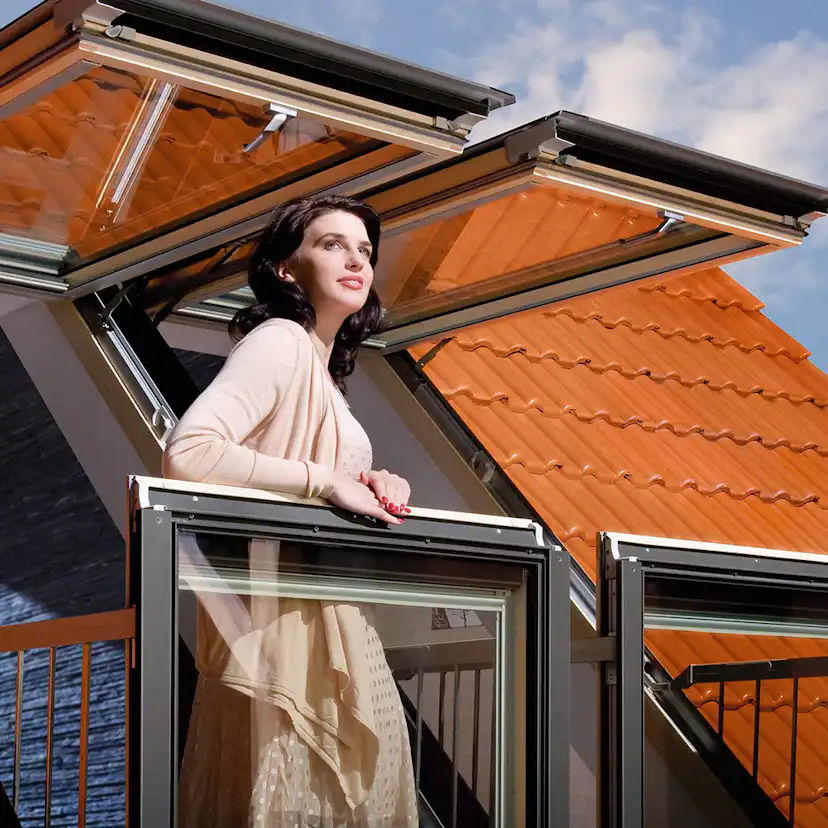 Balkongfönster Fakro Premium 2-Glas Balkongfönster FGH-V P2