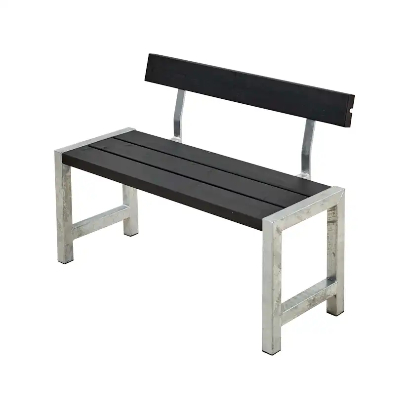 Trädgårdsbänk PLUS Café med Ryggstöd