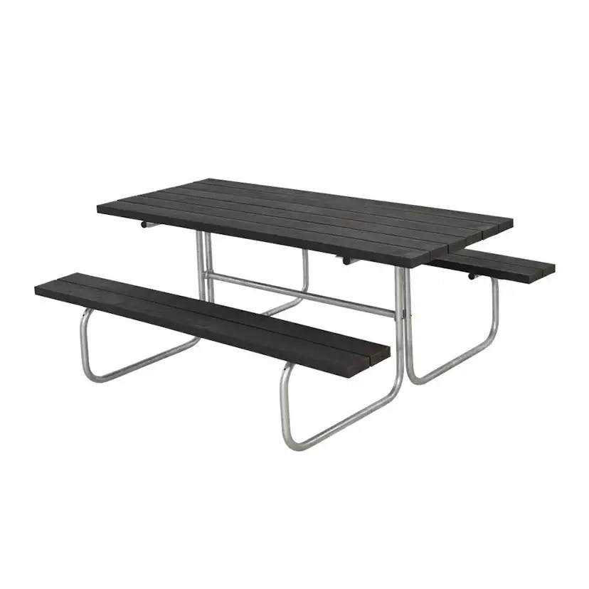 Picknickbord PLUS Classic Svart Plast