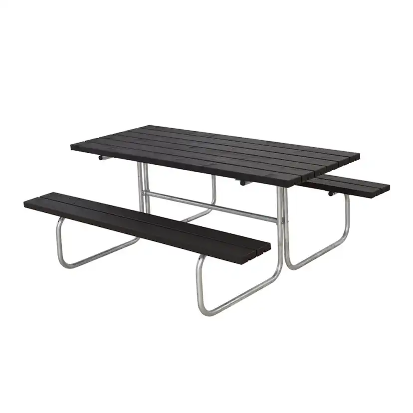 Picknickbord PLUS Classic Svart Utomhus