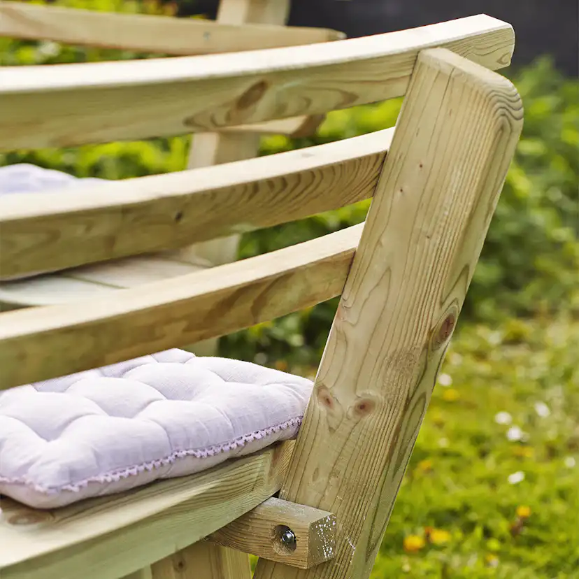 Picknickbord PLUS Runt med Ryggstöd Utomhus