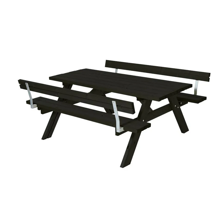 Picknickbord PLUS Svart Utomhus