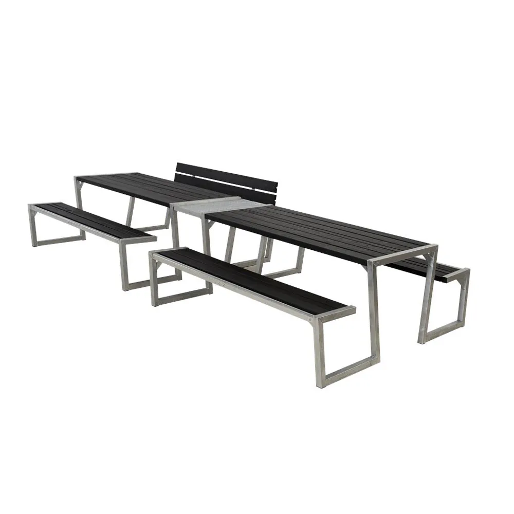 Picknickbord PLUS Zigma Svart Dubbel Utomhus