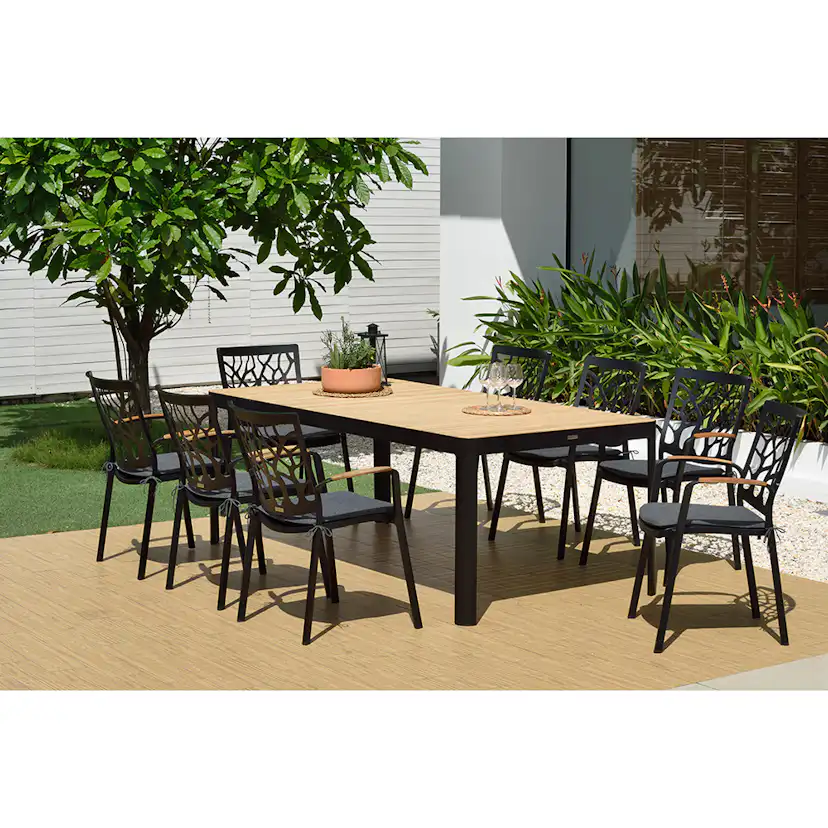 Matgrupp LifestyleGarden Portals 210 cm med 8 Tree Stolar