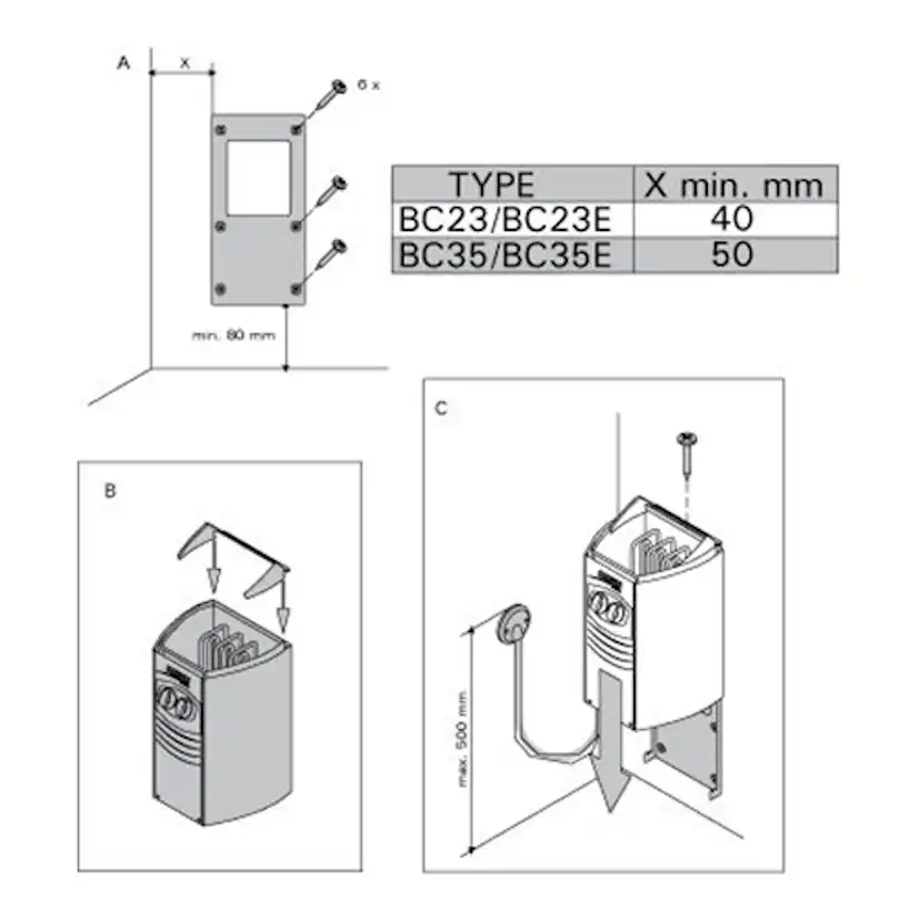 Bastuaggregat Harvia Vega BC35