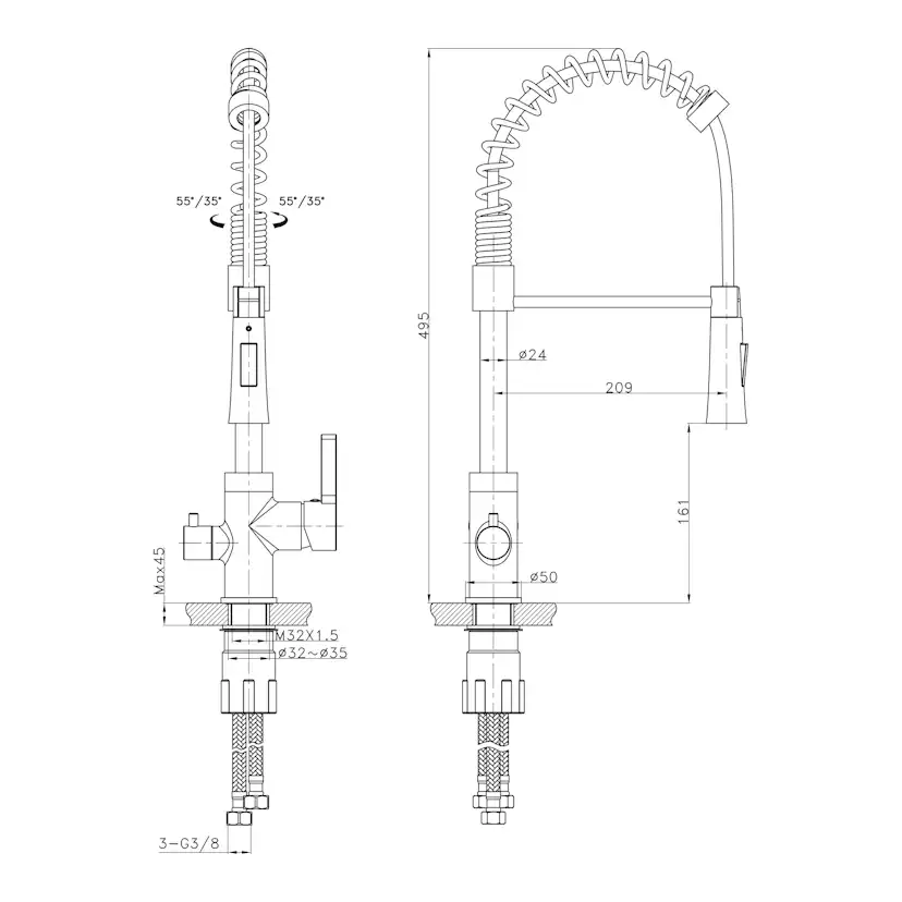 Köksblandare Bathlife Hav