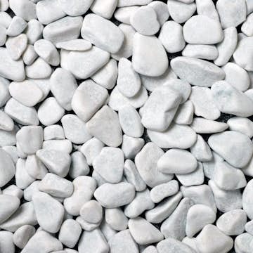 Dekorsten Magrab Krossprodukter Vit Pebbles 15-25 mm, 1000 kg Säck