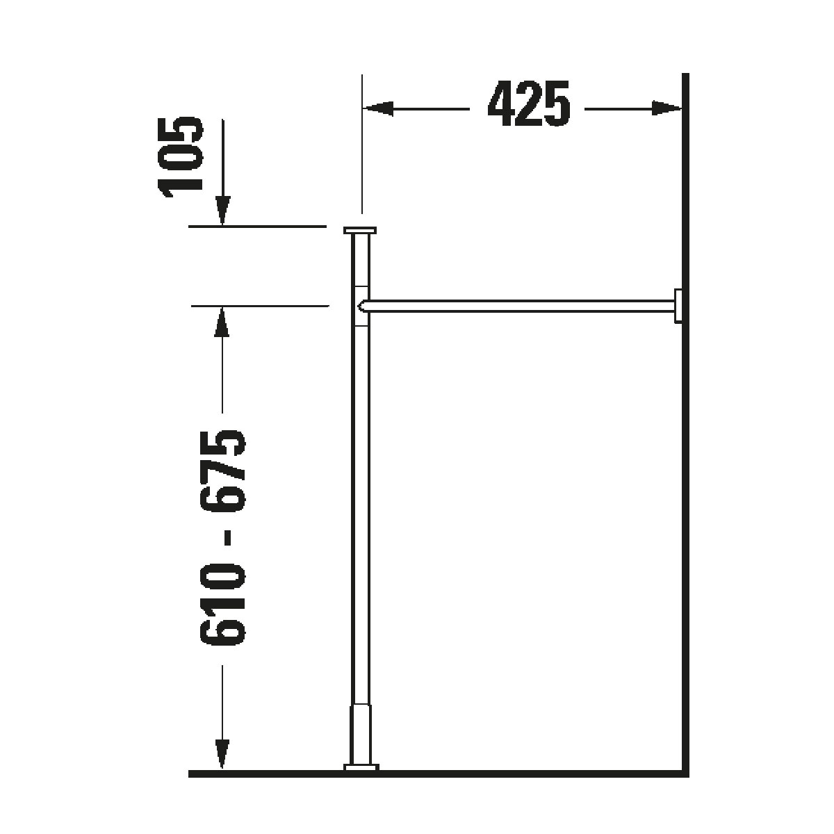 Benställning Duravit till Vero Air