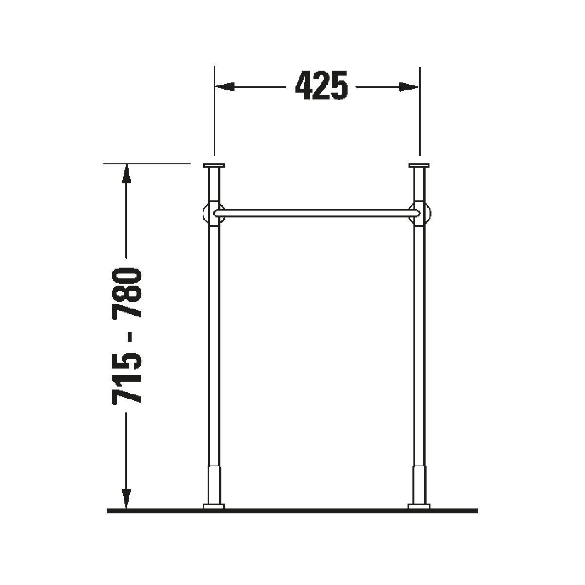 Benställning Duravit till Vero Air