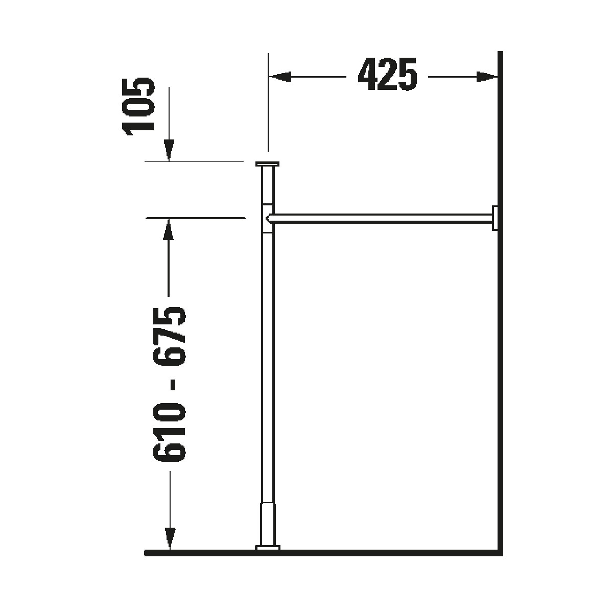 Benställning Duravit till Vero Air