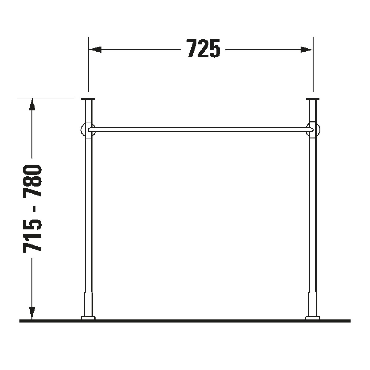 Benställning Duravit till Vero Air
