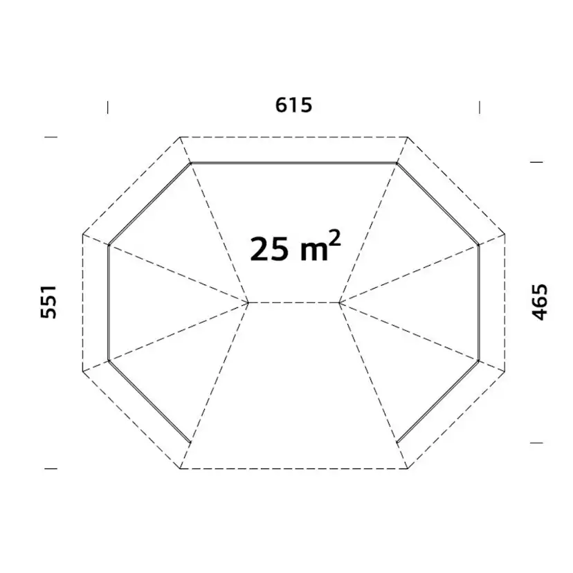 Paviljong Palmako Betty 25,0 m2
