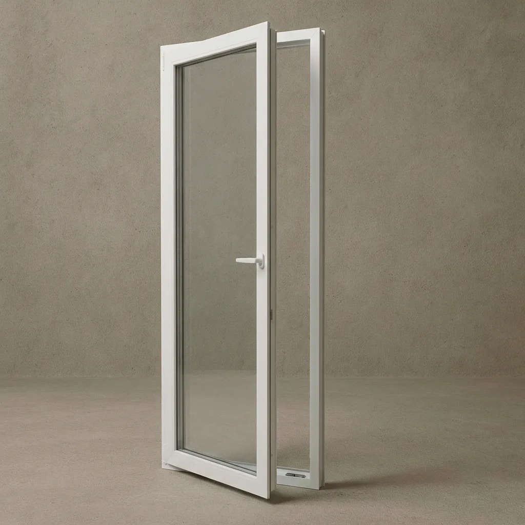 Altandörr Sveafönster Stabil PVC 3-glas Helglasad Inåtgående