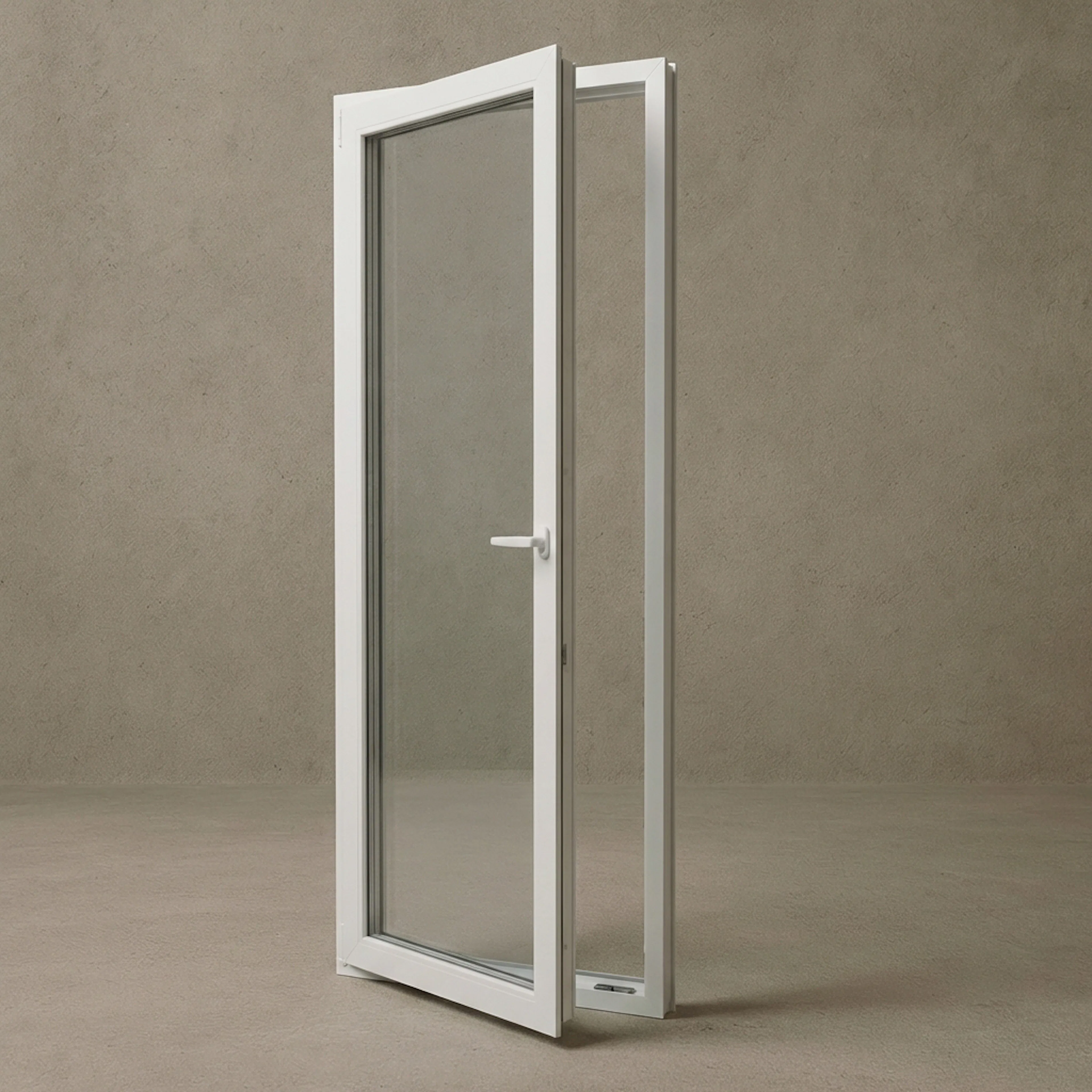 Altandörr Sveafönster Stabil PVC 3-glas Helglasad Inåtgående