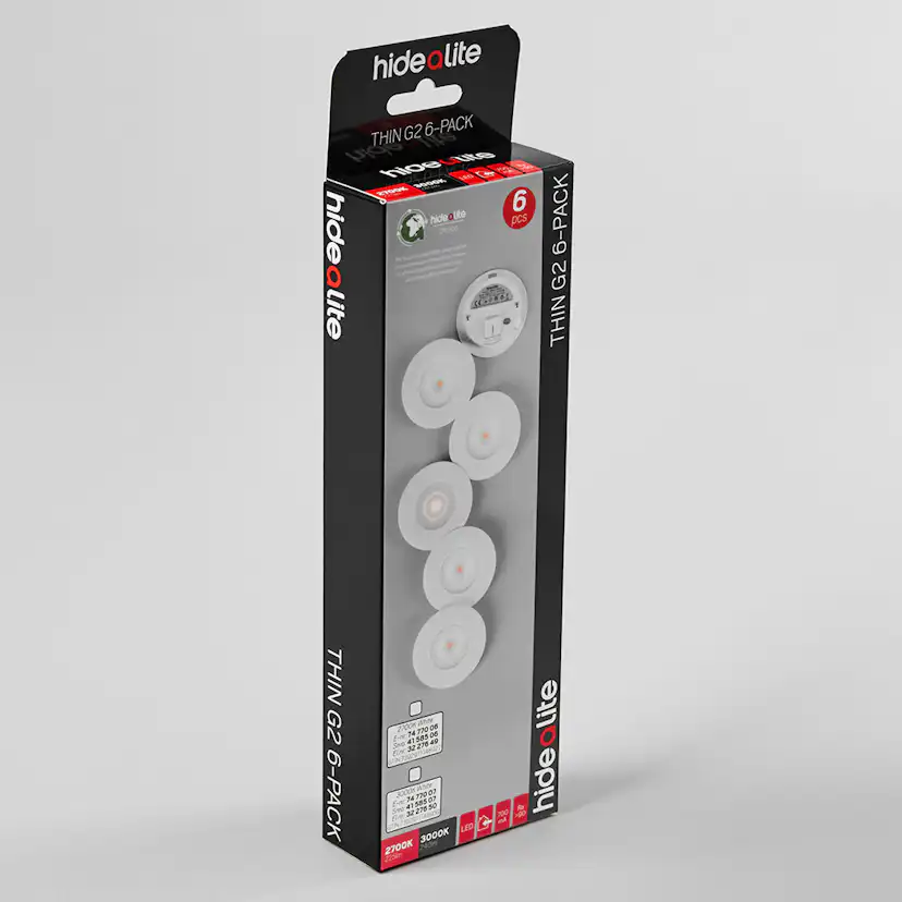Downlight Hide-a-lite Thin G2 Thin G2 3000K 6-pack