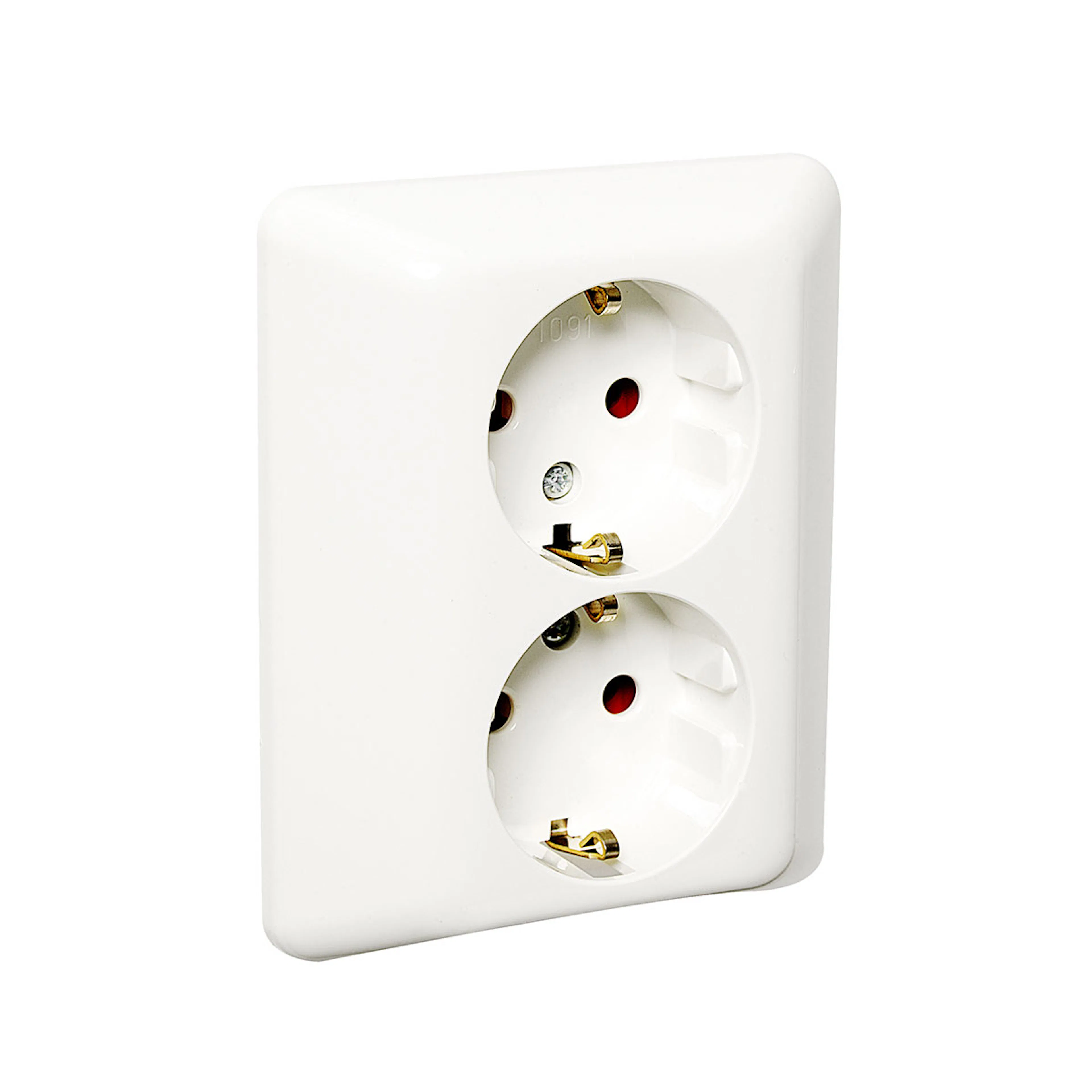 Vägguttag Elko 2-vägs MJ RS Renvit