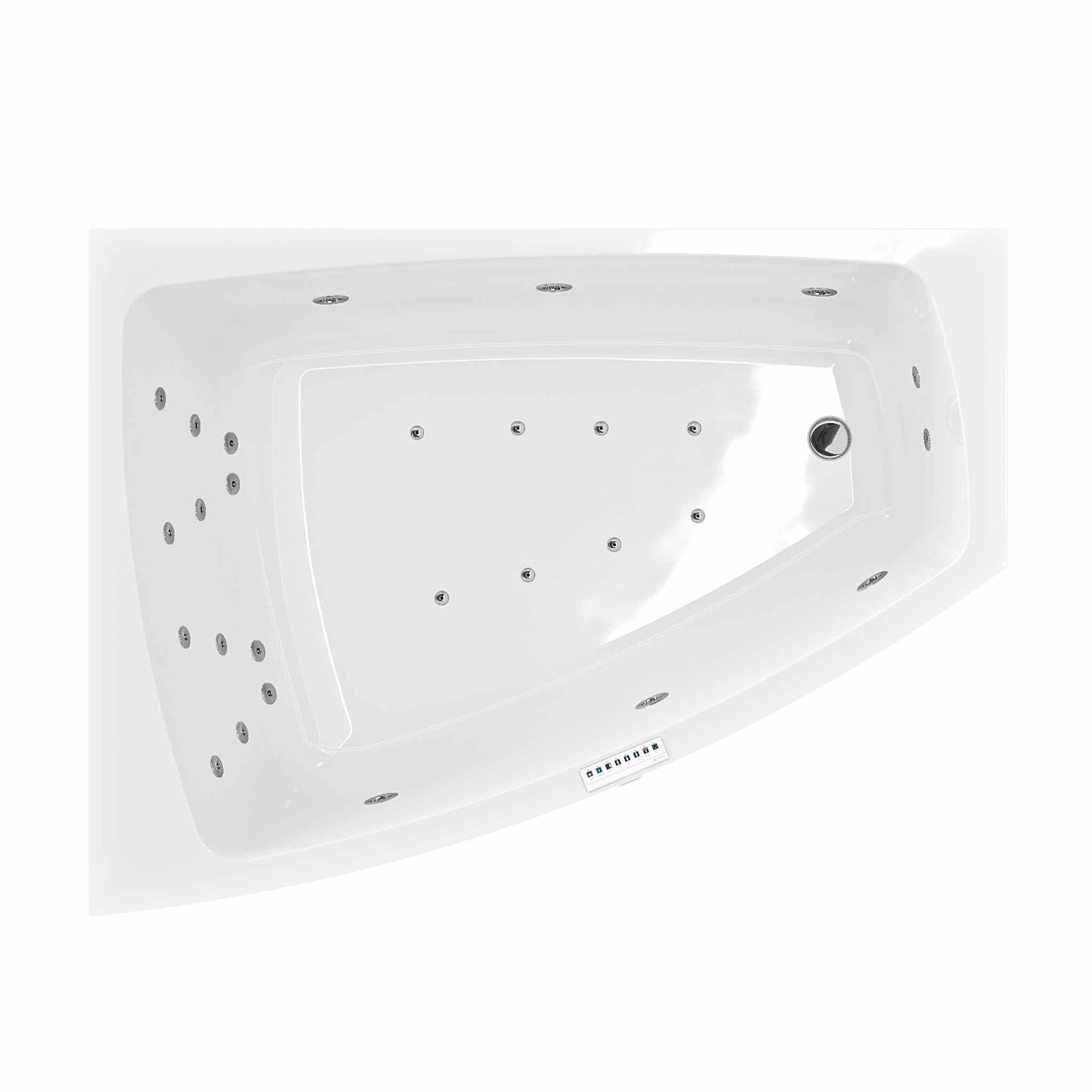 Massagesystem 2 Nordhem till Badkar Kungshamn + Led-belysning + Underhållsvärmare