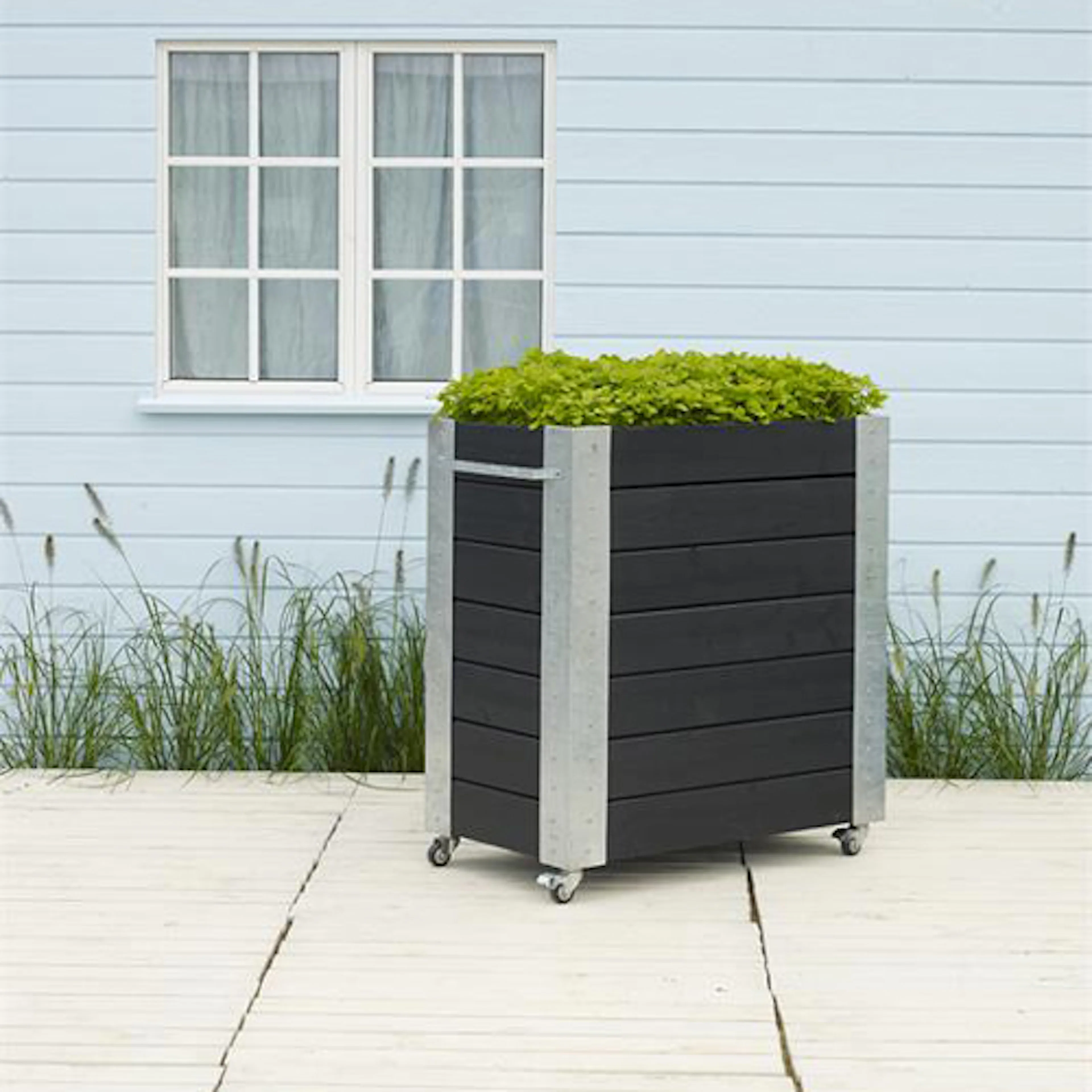 Blomlåda PLUS Cubic Svart 87x50x95 cm