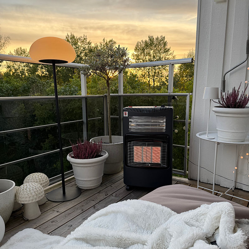 Gasolkamin Bluegaz Tabernas Hopfällbar med Fläkt