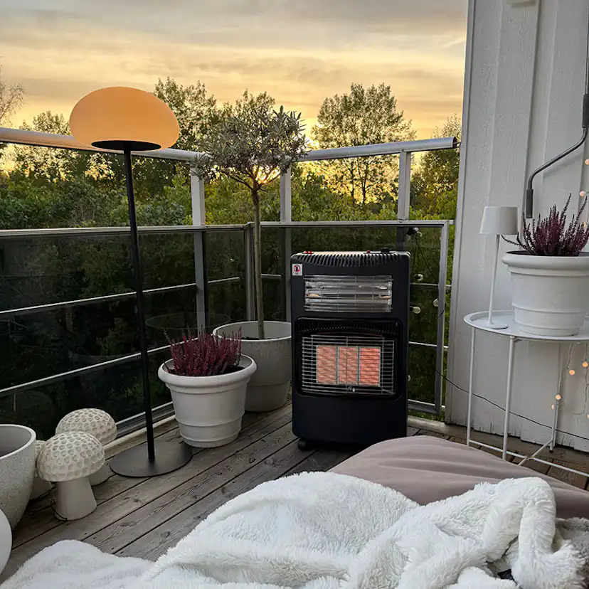 Gasolkamin Bluegaz Tabernas Hopfällbar med Fläkt